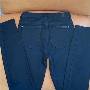 7 For All Mankind the high waist skinny 27 black